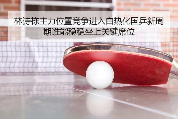 林诗栋主力位置竞争进入白热化国乒新周期谁能稳稳坐上关键席位